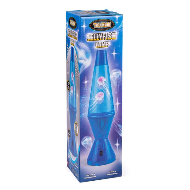 Stor lampe med jellyfish og LED lys