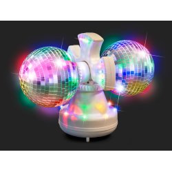 Twin spejlkugle med LED lys