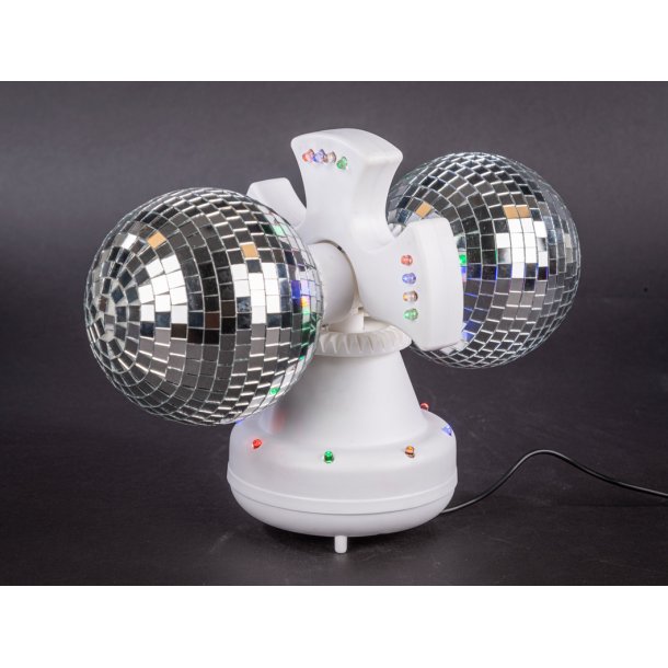 Twin spejlkugle med LED lys