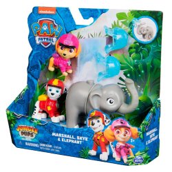  Paw Patrol Jungle Pups - Marshall, Skye &amp; elefant