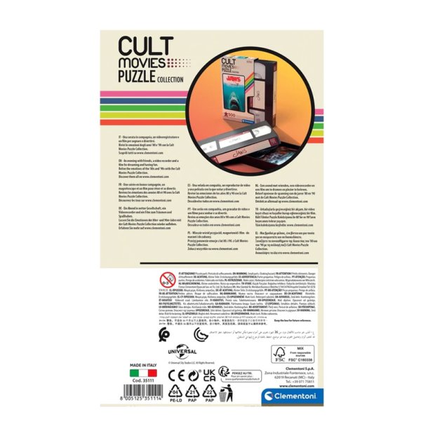 Clementoni cult movies puslespil - Jaws