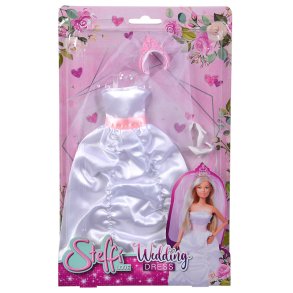 Steffi Love brudekjole med lyserdt bnd