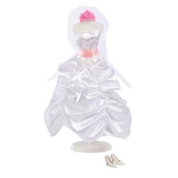 Steffi Love brudekjole med lyserdt bnd