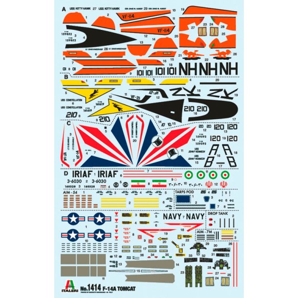 Italeri 1:72 F-14A Tomcat - modellflygplan