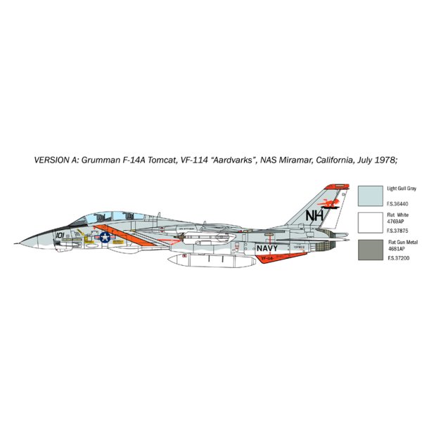 Italeri 1:72 F-14A Tomcat - modellflygplan