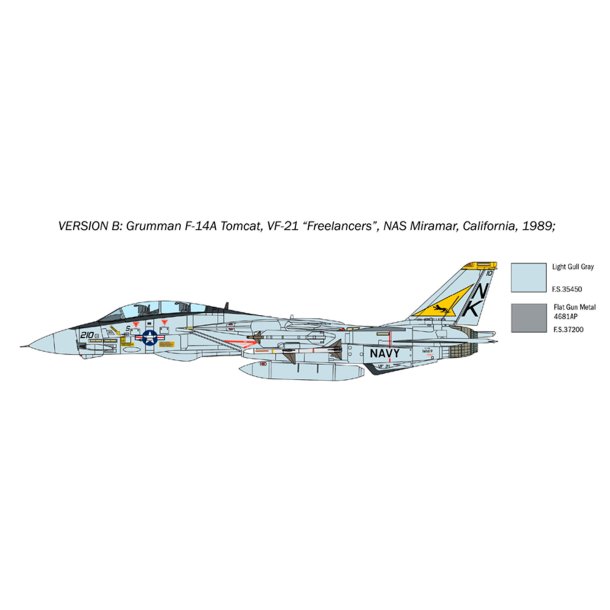 Italeri 1:72 F-14A Tomcat - modellflygplan