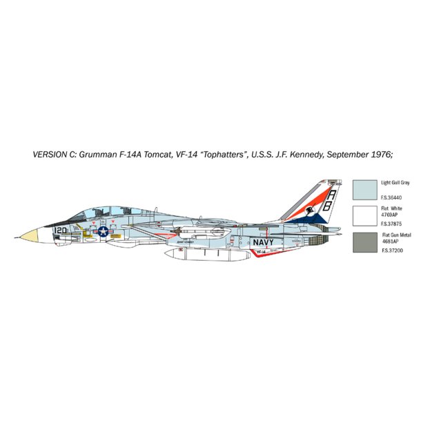 Italeri 1:72 F-14A Tomcat - modellflygplan