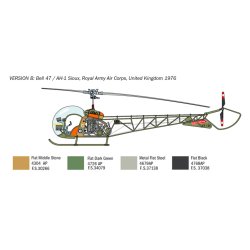 Italeri 1:48 OH-13 Sioux - Modelhelikopter