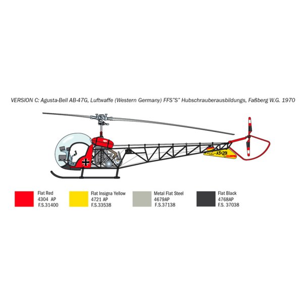 Italeri 1:48 OH-13 Sioux - Modelhelikopter