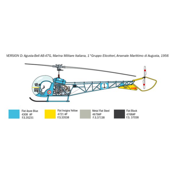 Italeri 1:48 OH-13 Sioux - Modelhelikopter