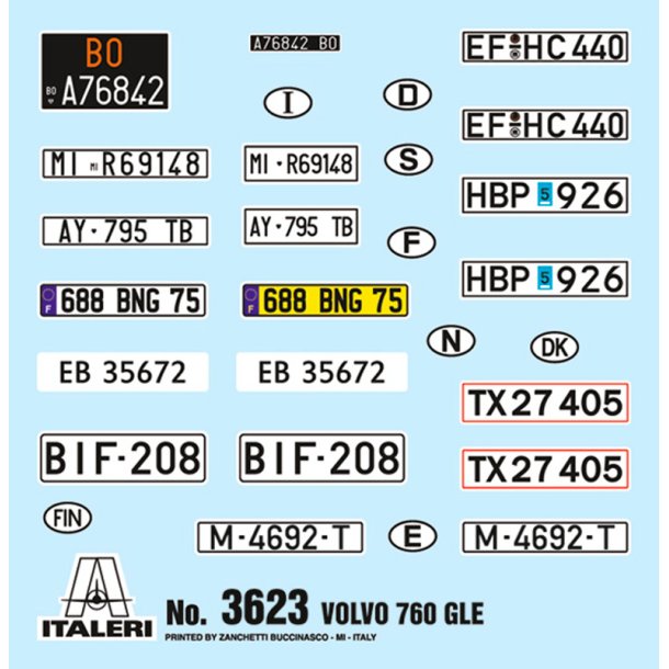 Italeri 1:24 Volvo 760 GLE - Modelbil