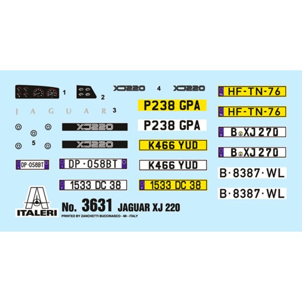 Italeri 1:24 Jaguar XJ 220 - Modelbil