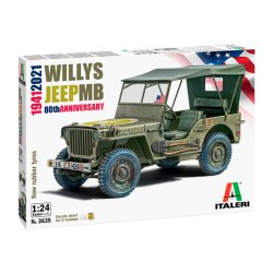 Italeri 1:24 Willys Jeep MB 80-rsjubileum 1941-2021 - Modellbil