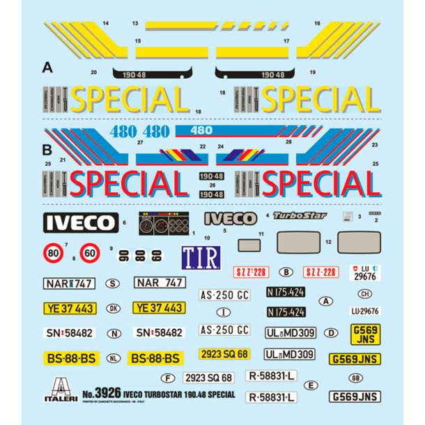 Italeri 1:24 Iveco Turbostar 190.48 Special - Modellastbil