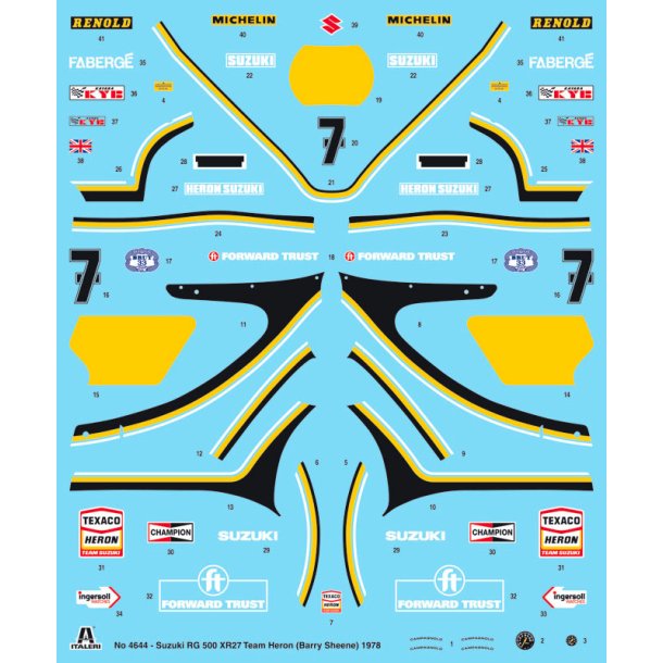 Italeri 1:9 Suzuki RG 500 XR27 - Modelmotorcykel