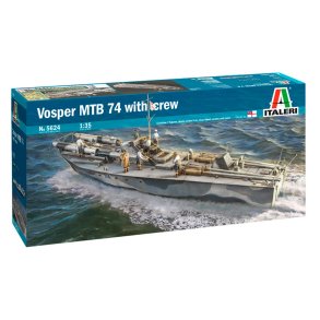 Italeri 1:35 Vosper MTB 74 med mandskab - Modelskib