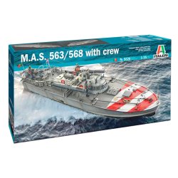 Italeri 1:35 M.A.S 563/568 m. bestning - Modelskib