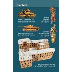 Italeri 1:72 Montecassino Abbey 1944 Breaking the Gustav Line - Diorama stridsscen