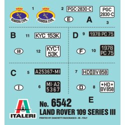 Italeri Land Rover 109 Guardian Civil - 1:35