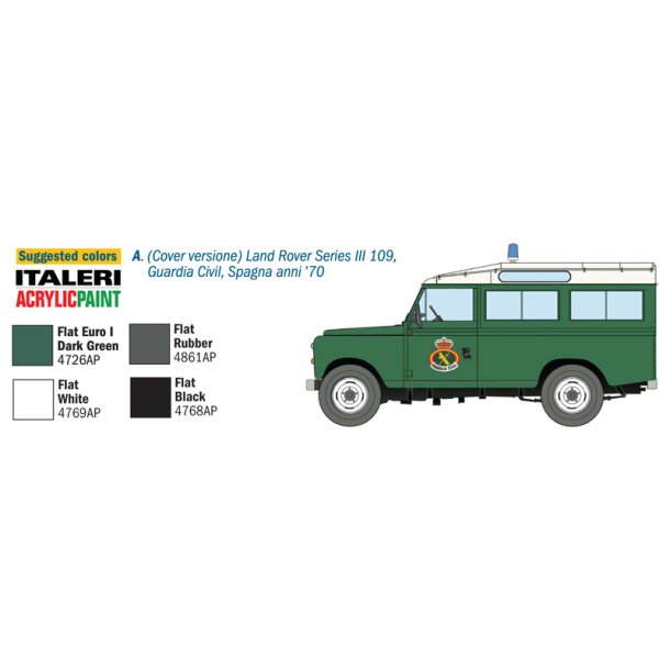 Italeri Land Rover 109 Guardian Civil - 1:35