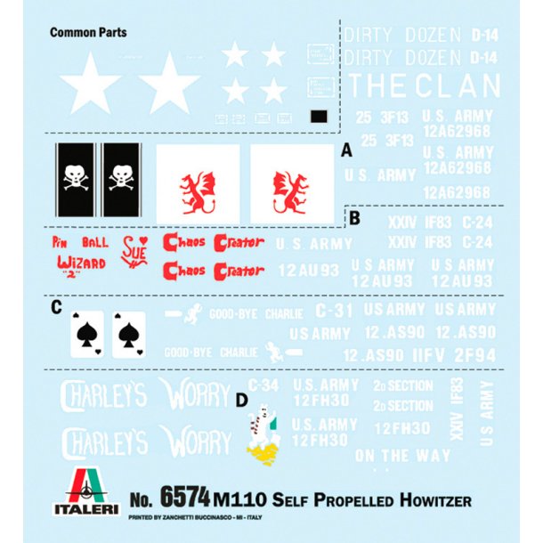 Italeri 1:35 M110 - Modelkampvogn