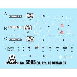 Italeri 1:35 Sd. Fordon 10 Demag D7 leIG 18 m besttning - Modell artillerisystem