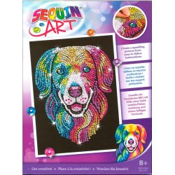 Sequin Art Harlequin hund
