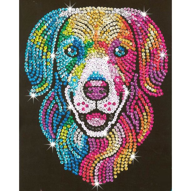 Sequin Art Harlequin hund