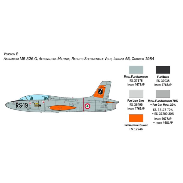 Italeri 1:48 Aermacchi  MB-326 - Modelfly