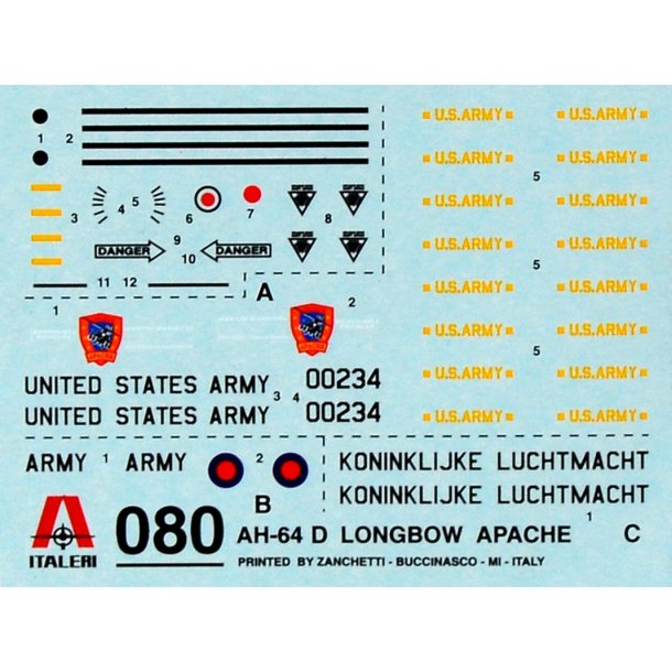 Italeri 1:72 64 D Apache Longbow - modellhelikopter