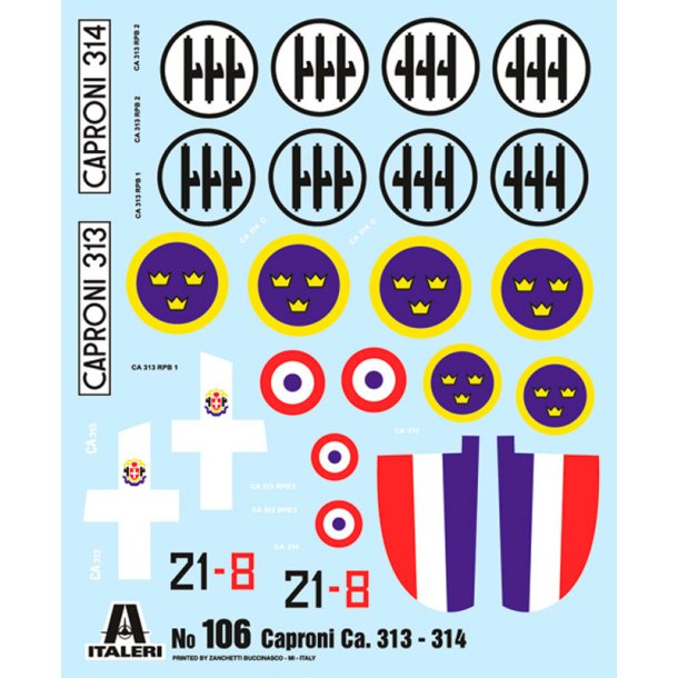Italeri 1:72 Caproni Ca. 313/314 Vintage - Modelfly