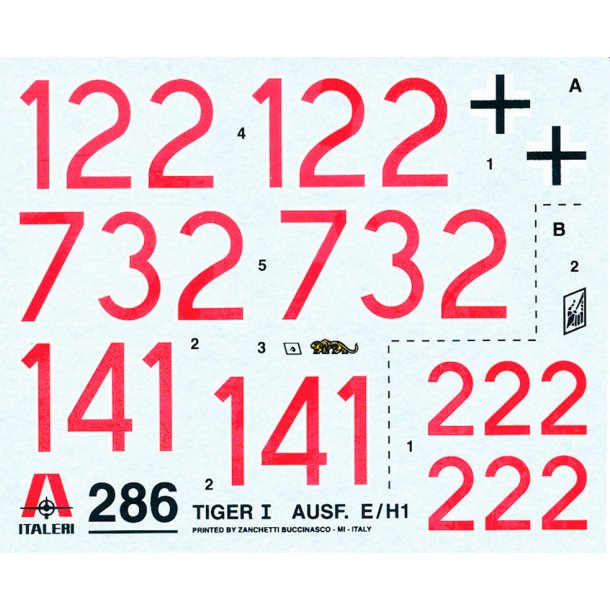 Italeri 1:35 Me TIGER IN AUSF. E/H1 - Modell tank