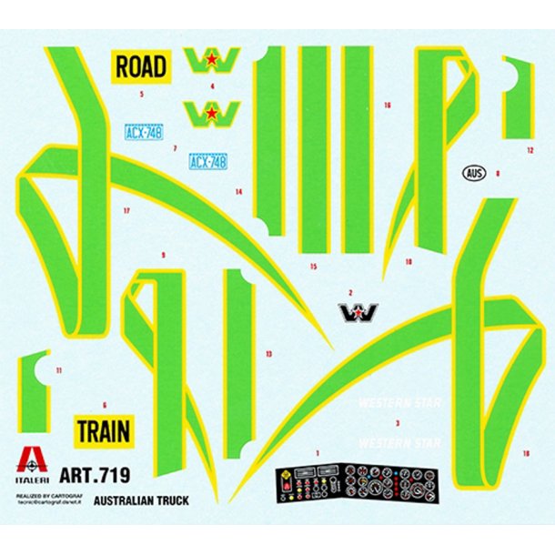 Italeri 1:24 Australian Truck - Modelllastbil