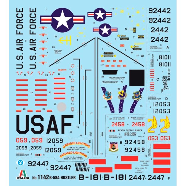 Italeri 1:72 B 58 Hustler - Modelfly