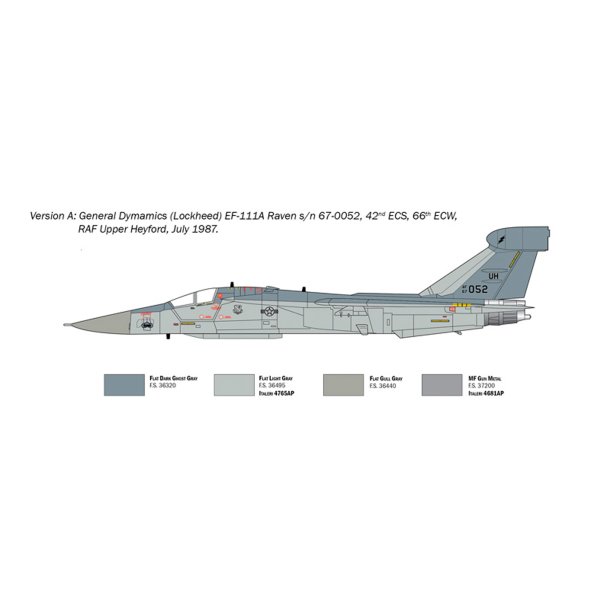 Italeri 1:72 EF-111 A Raven - Modelfly