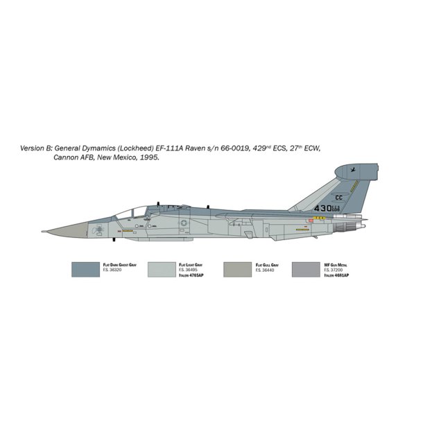 Italeri 1:72 EF-111 A Raven - Modelfly