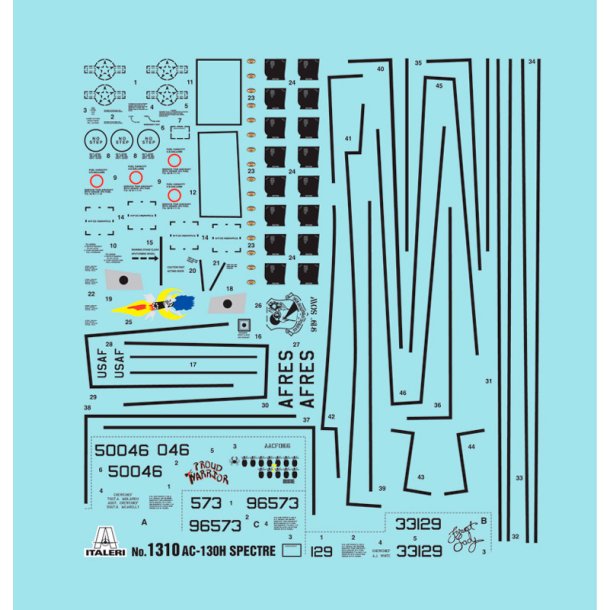 Italeri 1:72 AC-130H Spectre - Modelfly