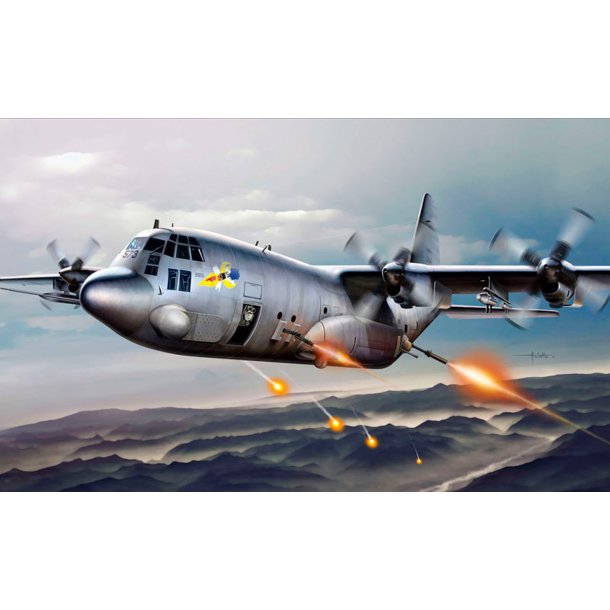 Italeri 1:72 AC-130H Spectre - Modelfly