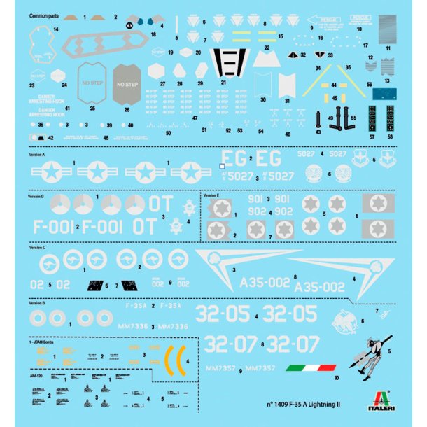 Italeri 1:72 F-35 A Lightning II CTOL version - Modelfly