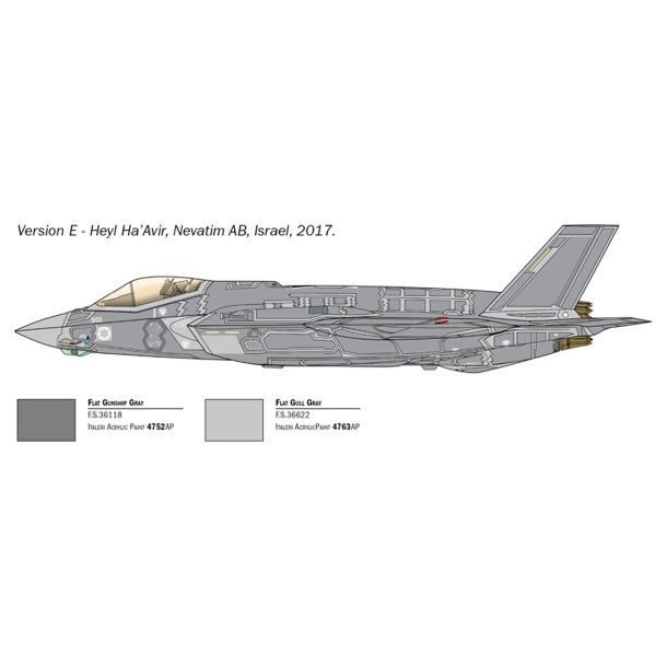 Italeri 1:72 F-35 A Lightning II CTOL version - Modelfly