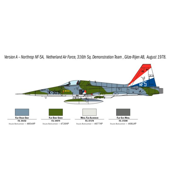 Italeri 1:72 F-5A Freedom Fighter - Modelfly
