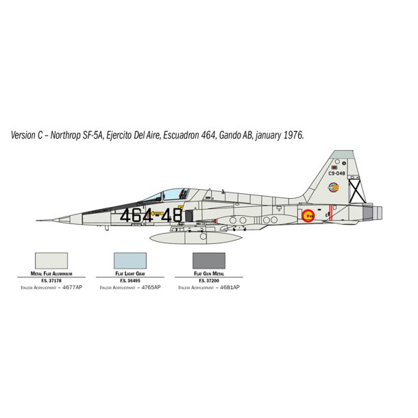 Italeri 1:72 F-5A Freedom Fighter - Modelfly