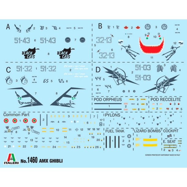 Italeri 1:72 AMX Ghibli - Modellflygplan