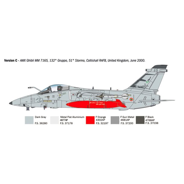Italeri 1:72 AMX Ghibli - Modellflygplan
