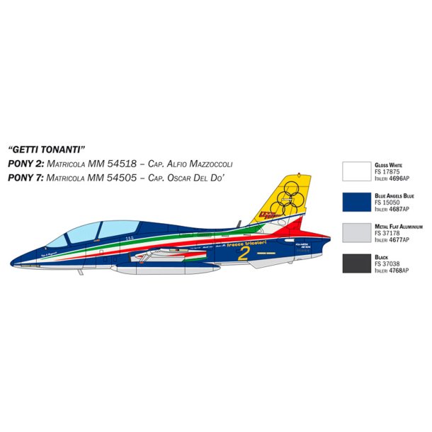 Italeri 1:72 Aermacchi MB-339 60 rs jubilum - Modelfly
