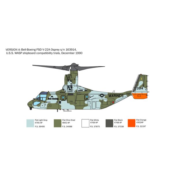 Italeri 1:72 V-22A Osprey - modellflygplan