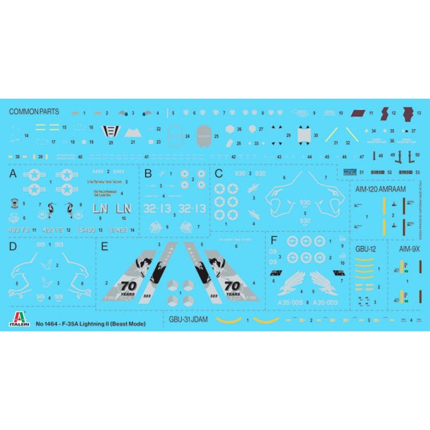 Italeri 1:72 Lockhead Martin F35A (Beast Mode) - modellflygplan