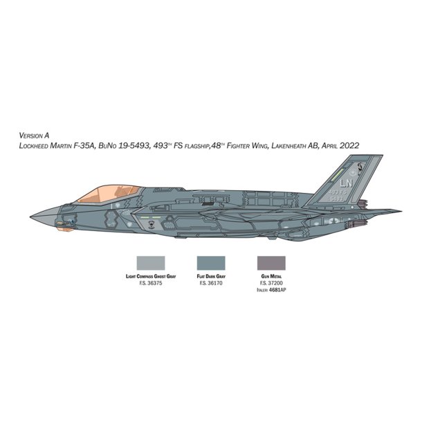 Italeri 1:72 Lockhead Martin F35A (Beast Mode) - modellflygplan