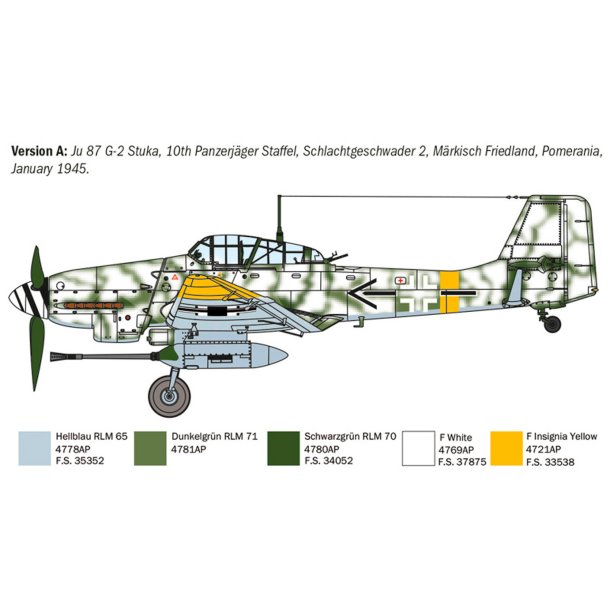 Italeri 1:72 Ju 87 G-2 Kanonenvogel - Modellflygplan