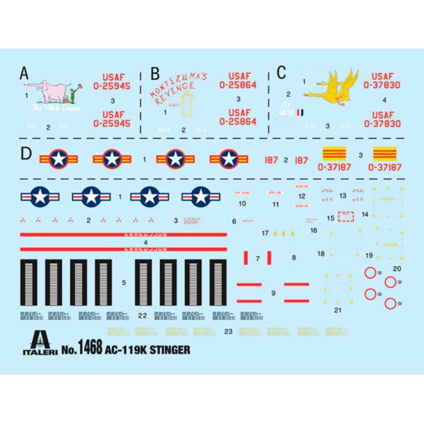 Italeri 1:72 AC-119K Stinger - Modelfly